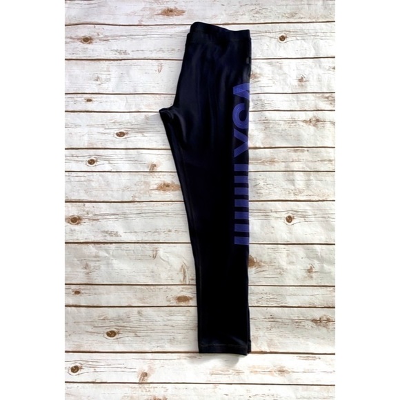 VSX Sport Black & Purple Workout Leggings - Picture 1 of 5